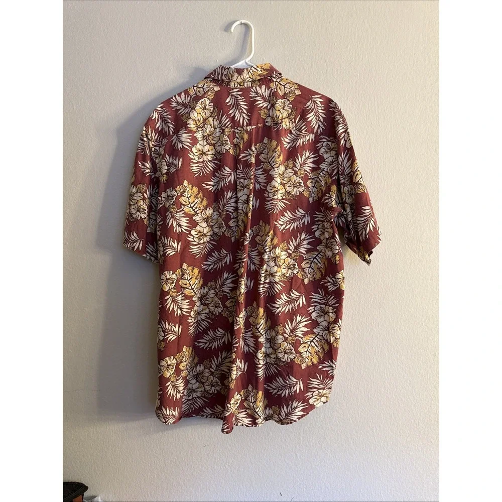 Vintage Cambridge Classic Hawaiian  Shirt Men's X Large Button Down Floral Beach